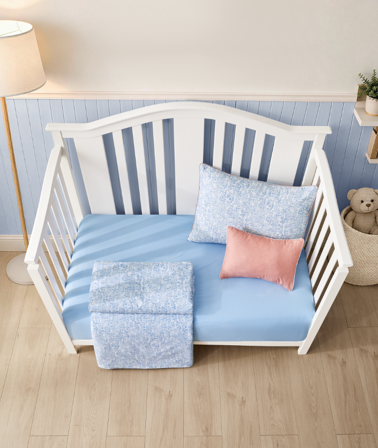 Kids Denim Drift Crib Set