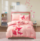 Girls Pink Butterflies Set- Iron Free