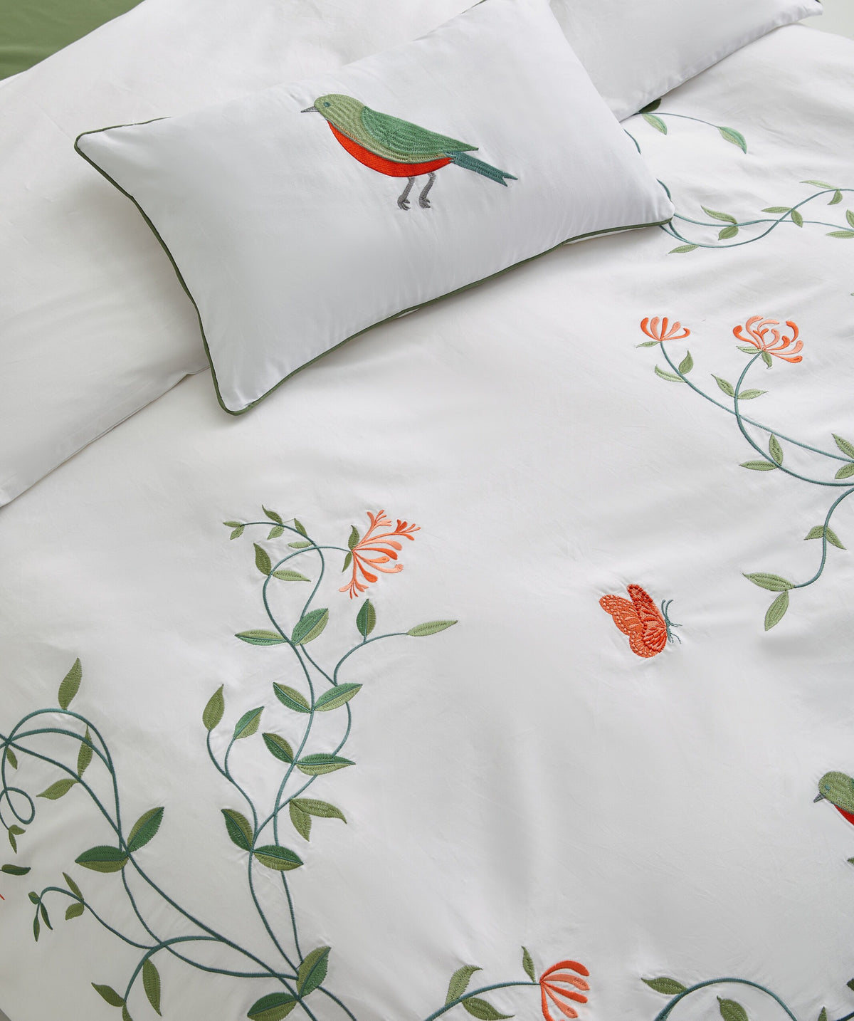Blooming Garden- Embroidered- Iron Free