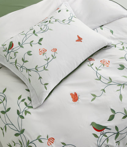 Blooming Garden- Embroidered- Iron Free