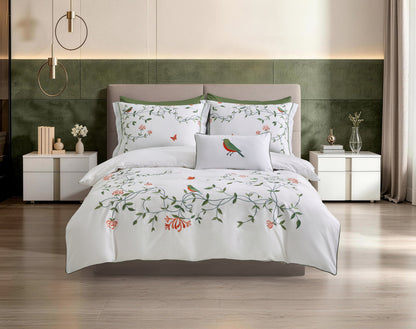 Blooming Garden- Embroidered- Iron Free