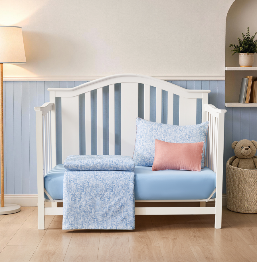 Kids Denim Drift Crib Set