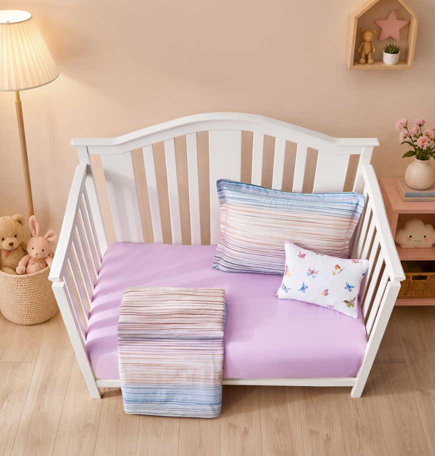 Kids Sandy Azure Crib Set
