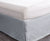 Silver Grey Square Quilted Bed-skirt