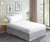 Silver Grey Circle Quilted Bed-skirt